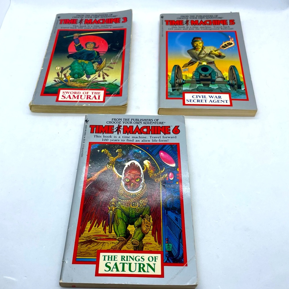 Time Machine Series Lot Of 3 CYOA Books 3, 5 and 6 ~1980's